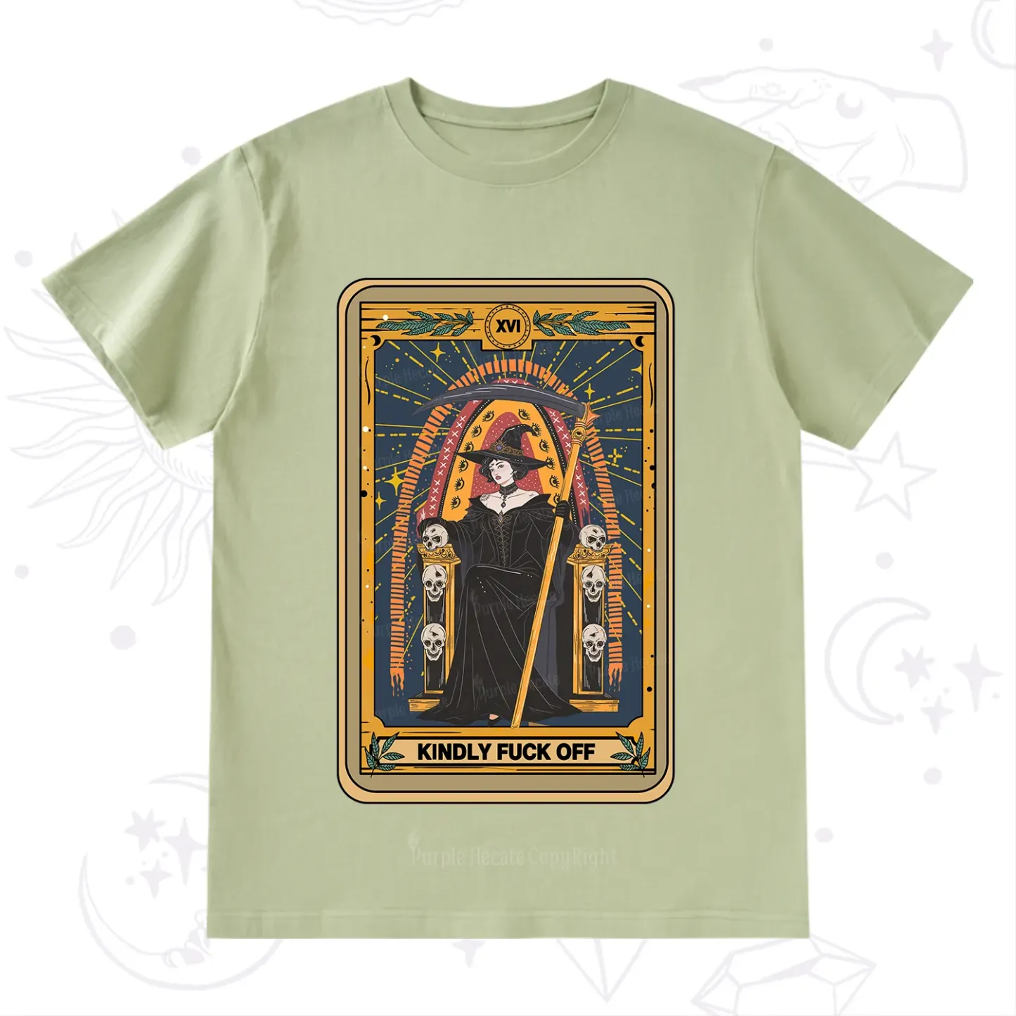 Purplehecate The Kindly Fuck Off Tarot T-Shirt