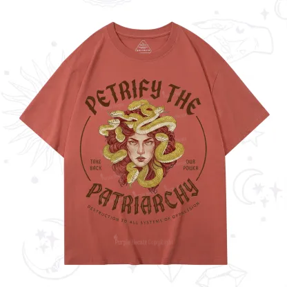 Purplehecate Petrify Patriarchy Medusa T-Shirt