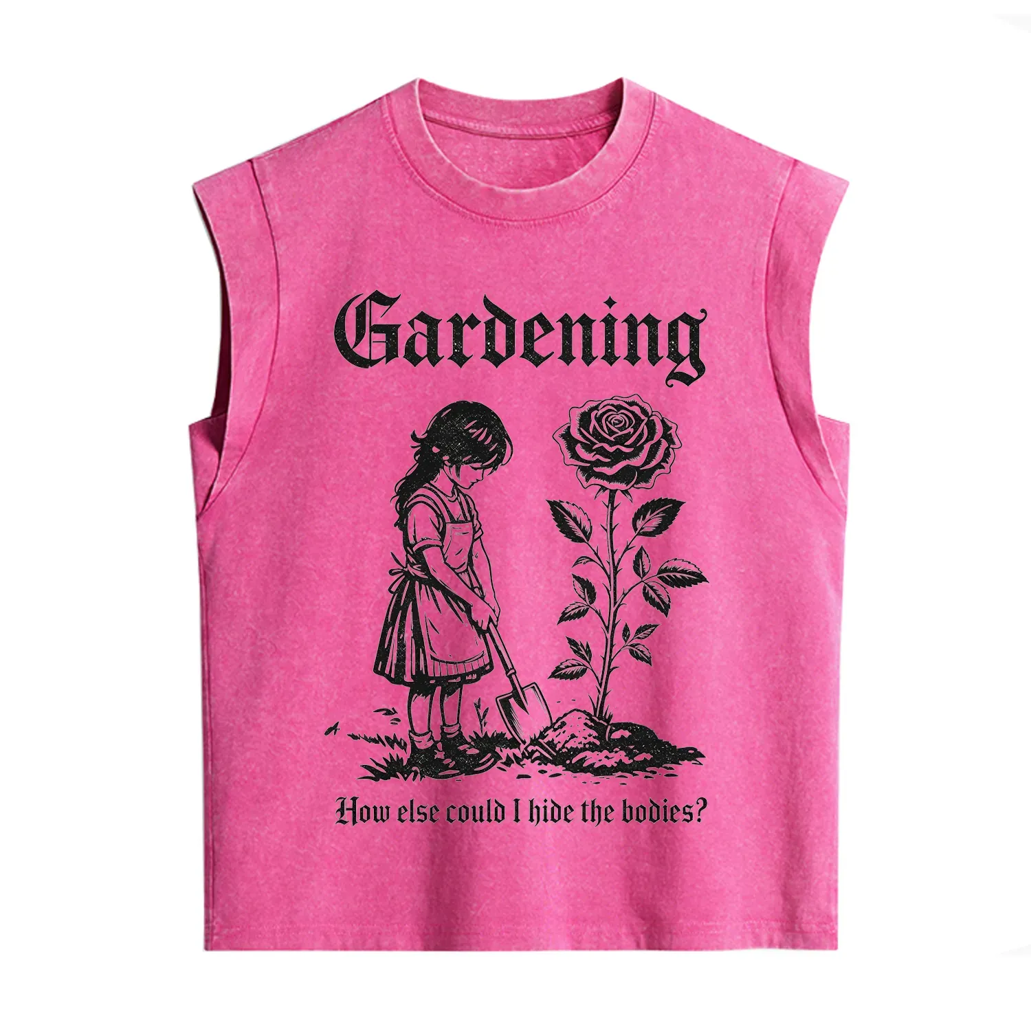 Purplehecate Gardening How Else Could I Hide the Bodies Vintage Washed Tank