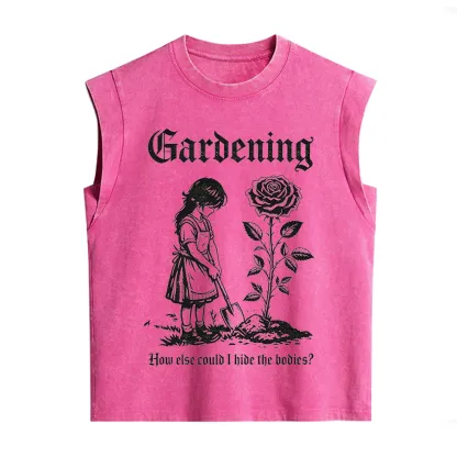 Purplehecate Gardening How Else Could I Hide the Bodies Vintage Washed Tank