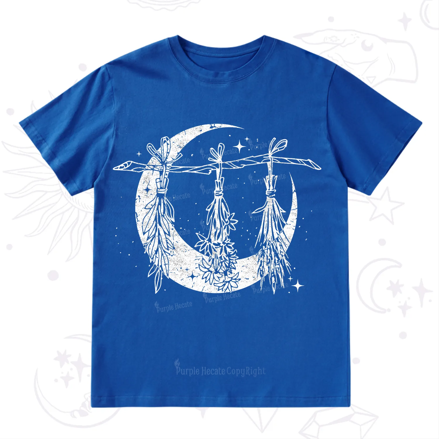 Purplehecate Witchy Moon Herbs T-Shirt