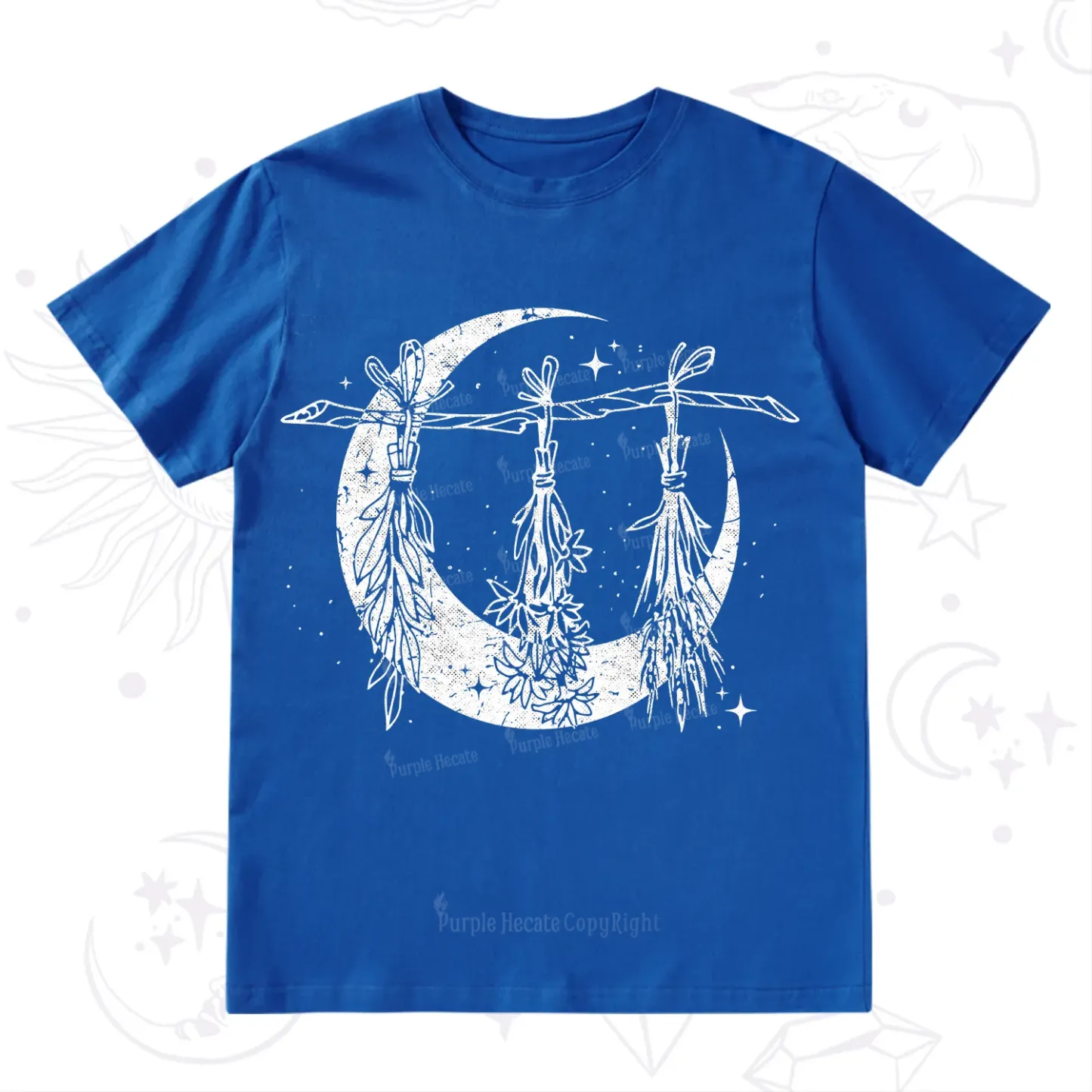 Purplehecate Witchy Moon Herbs T-Shirt