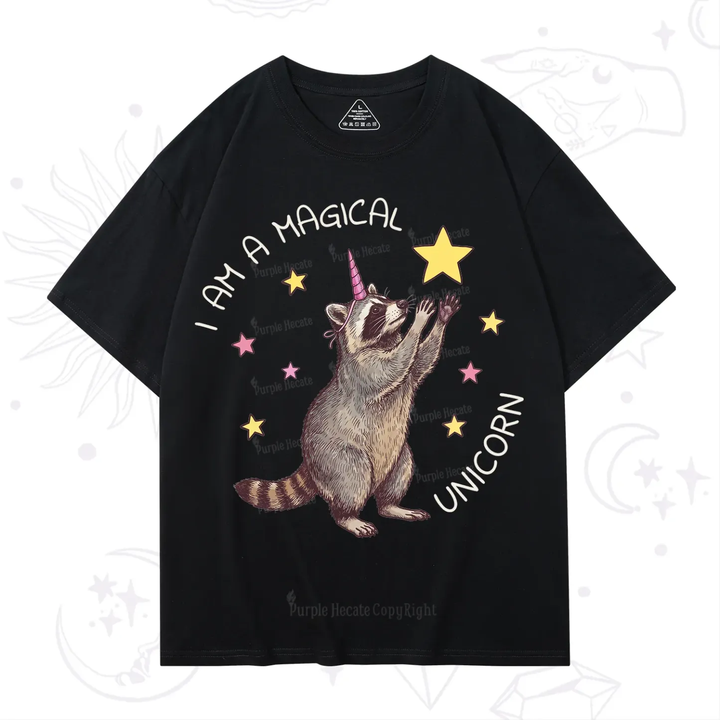 Purplehecate I Am A Magical Unicorn Raccoon T-Shirt