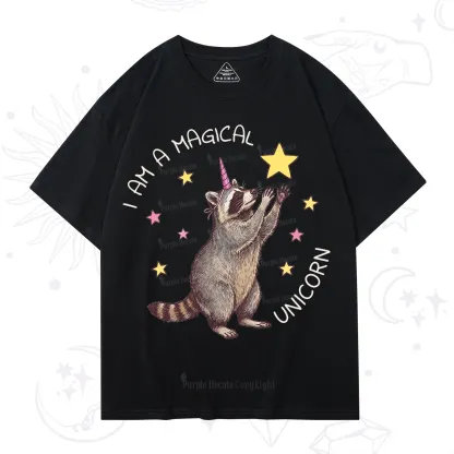 Purplehecate I Am A Magical Unicorn Raccoon T-Shirt