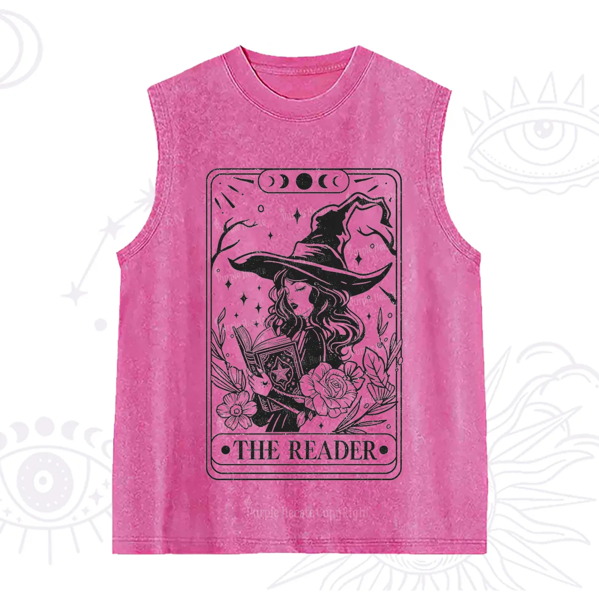 Purplehecate The Witch Reader Tarot Washed Tank