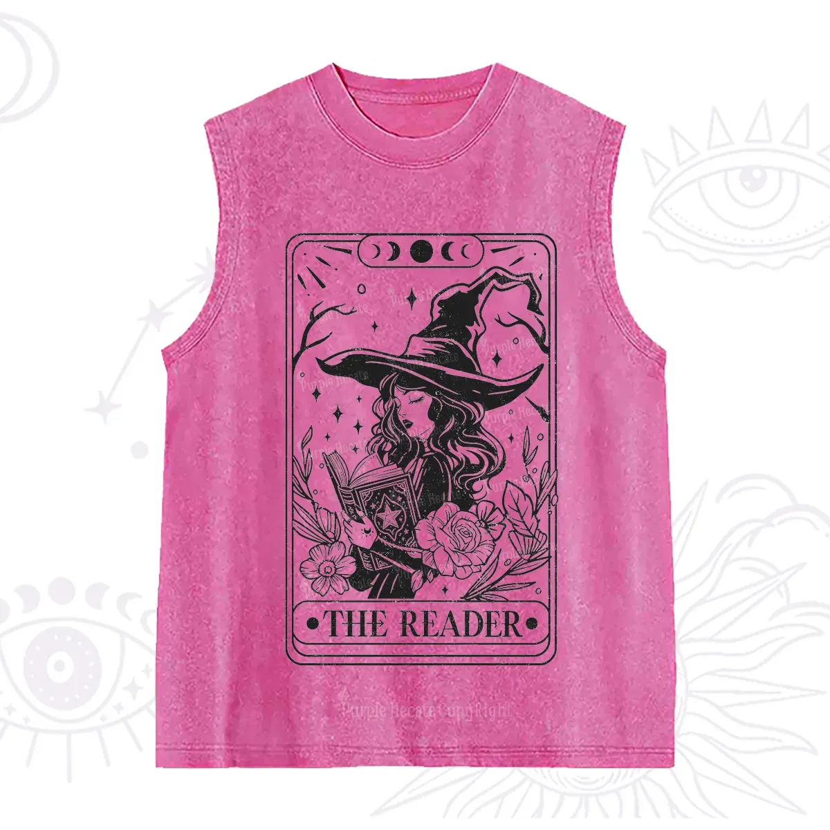 Purplehecate The Witch Reader Tarot Washed Tank