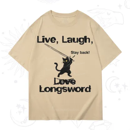 Purplehecate Live Laugh Love Longsword T-Shirt