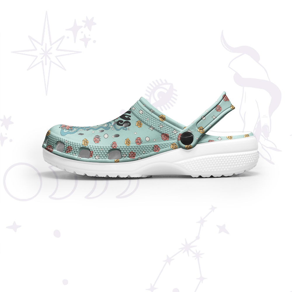 Purplehecate Aquarius Spirit Zodiac Rubber Clogs