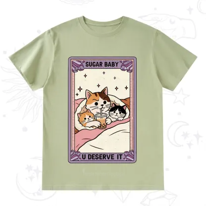 Purplehecate The Sugar Baby Cat Tarot T-Shirt