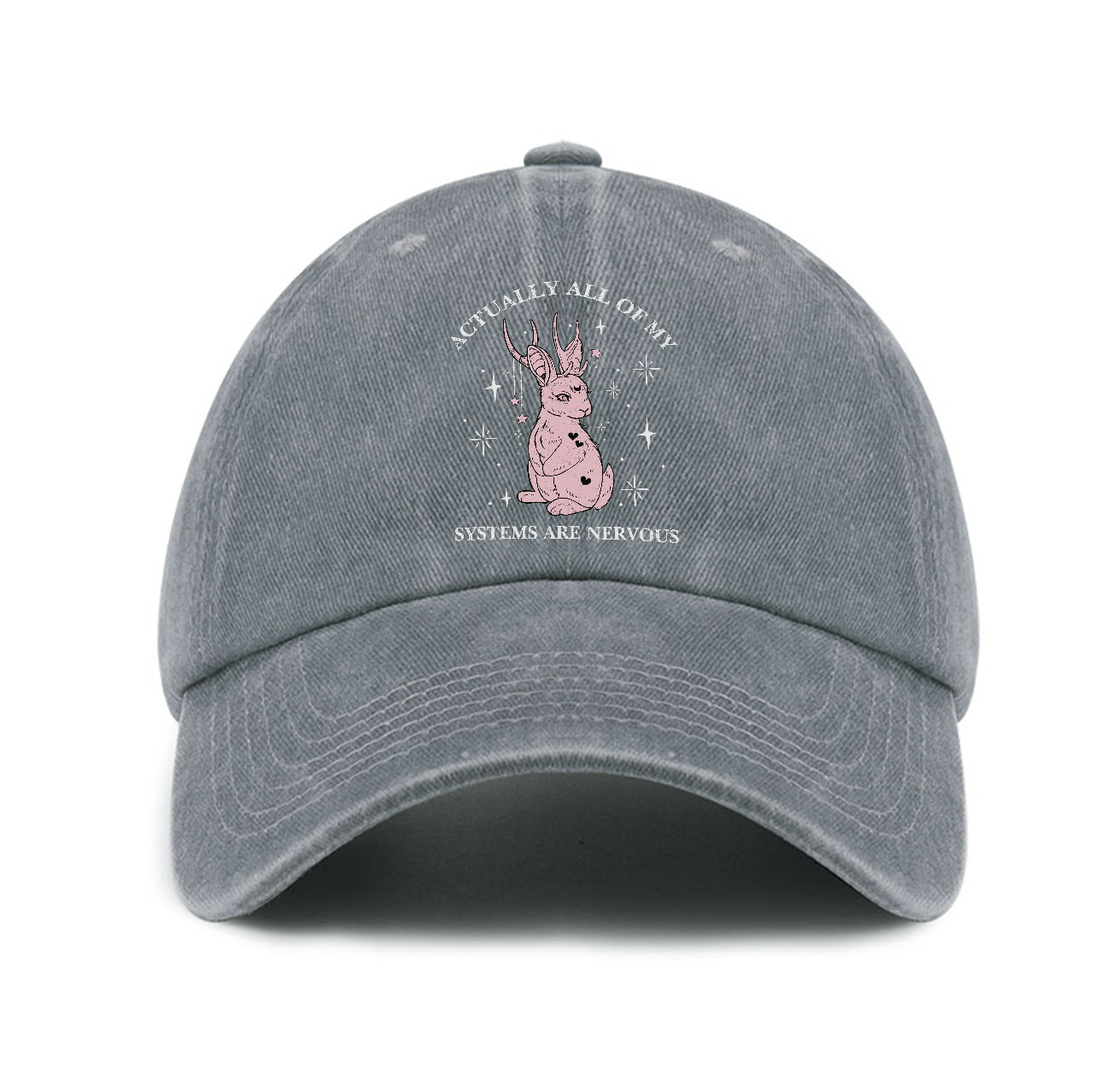 Purplehecate Actually All Of My Systems Are Nervous Baseball Cap