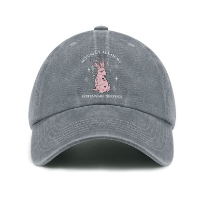 Purplehecate Actually All Of My Systems Are Nervous Baseball Cap