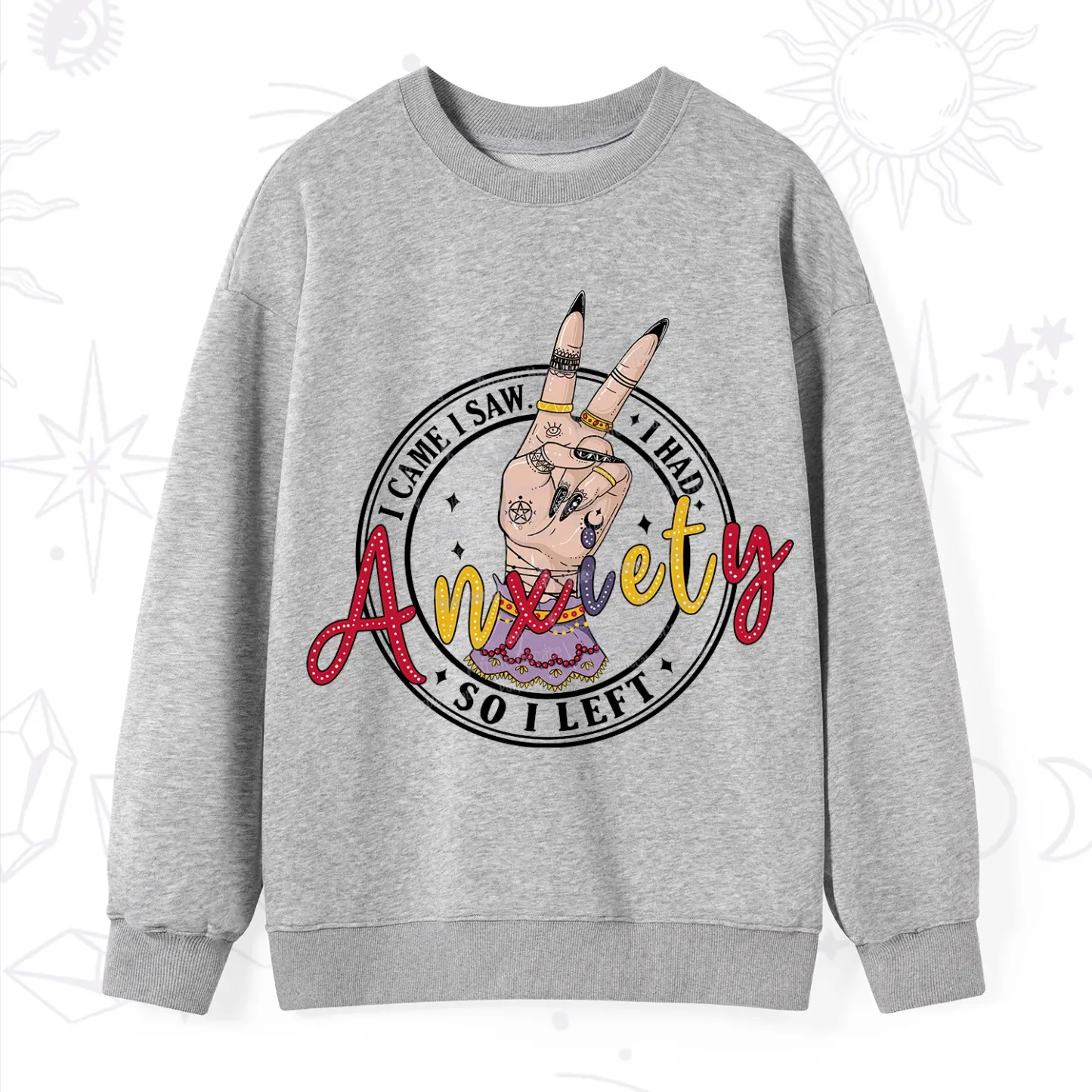 Purplehecate I Had Anxiety So I Left Sweatshirt