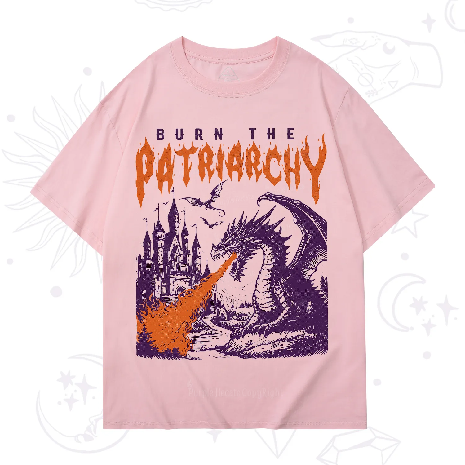 Purplehecate Burn the Patriarchy Dragon T-Shirt