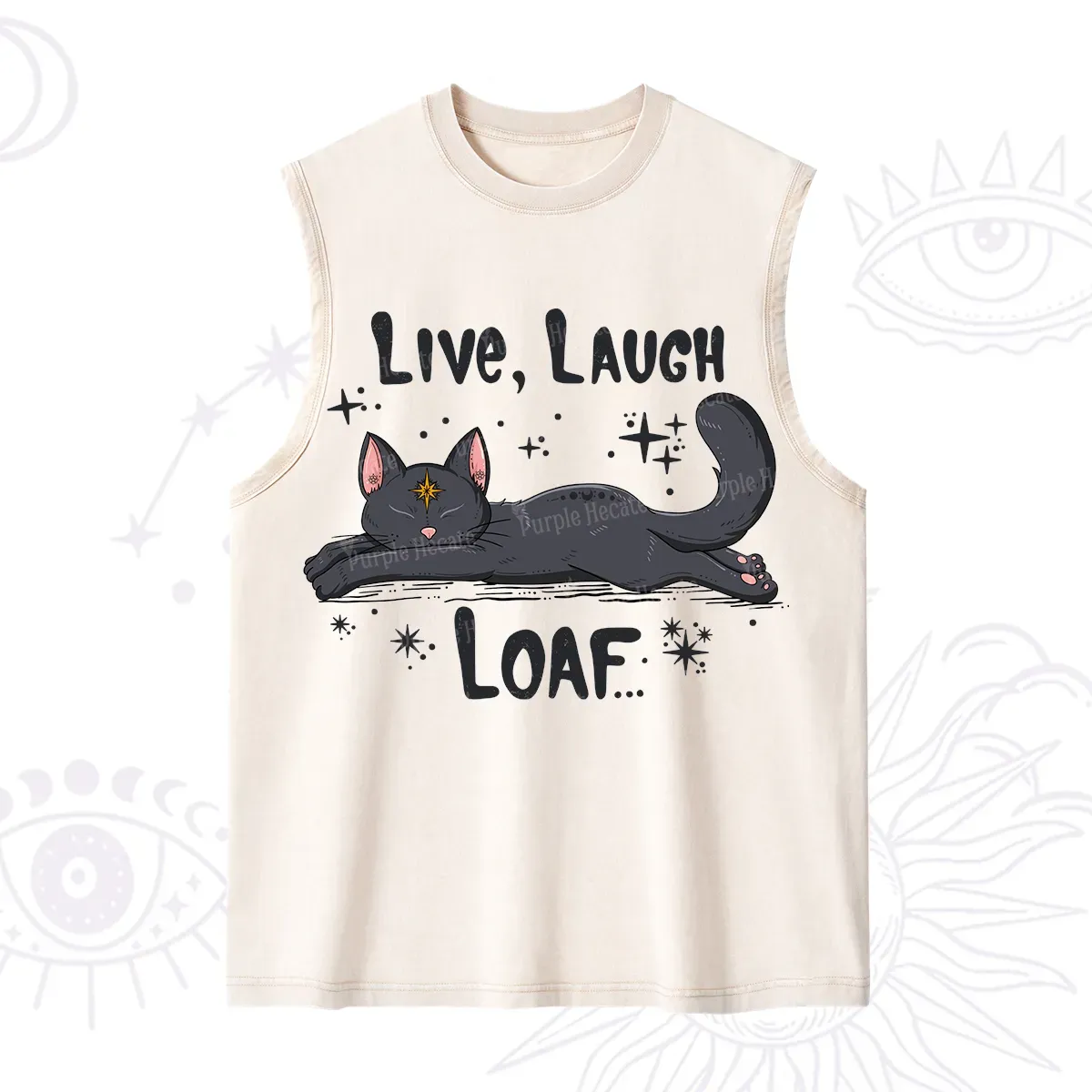 Purplehecate Live Laugh Loaf Washed Tank