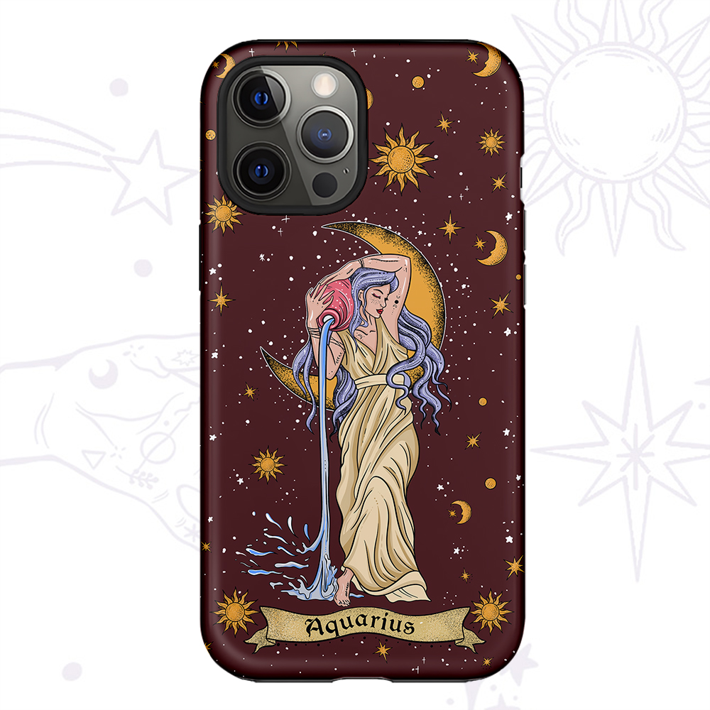 Purplehecate Aquarius Zodiac Phone Case