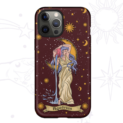 Purplehecate Aquarius Zodiac Phone Case