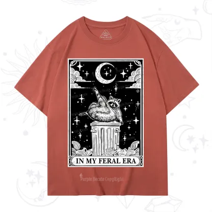 Purplehecate In My Feral Era Raccoon Tarot T-Shirt