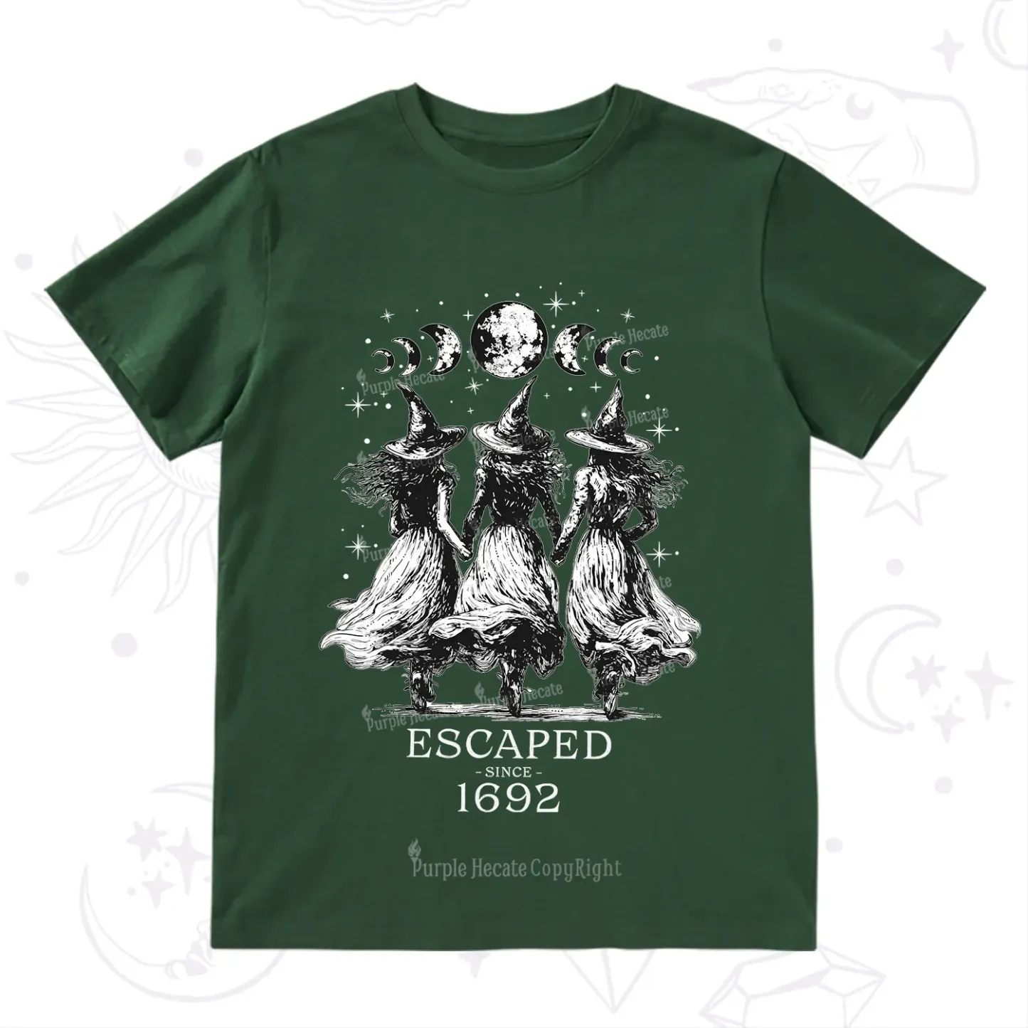 Purplehecate Escaped Since 1692 T-Shirt