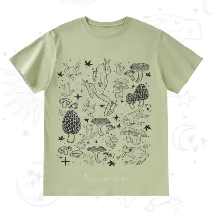 Purplehecate Frog and Mushroom T-Shirt