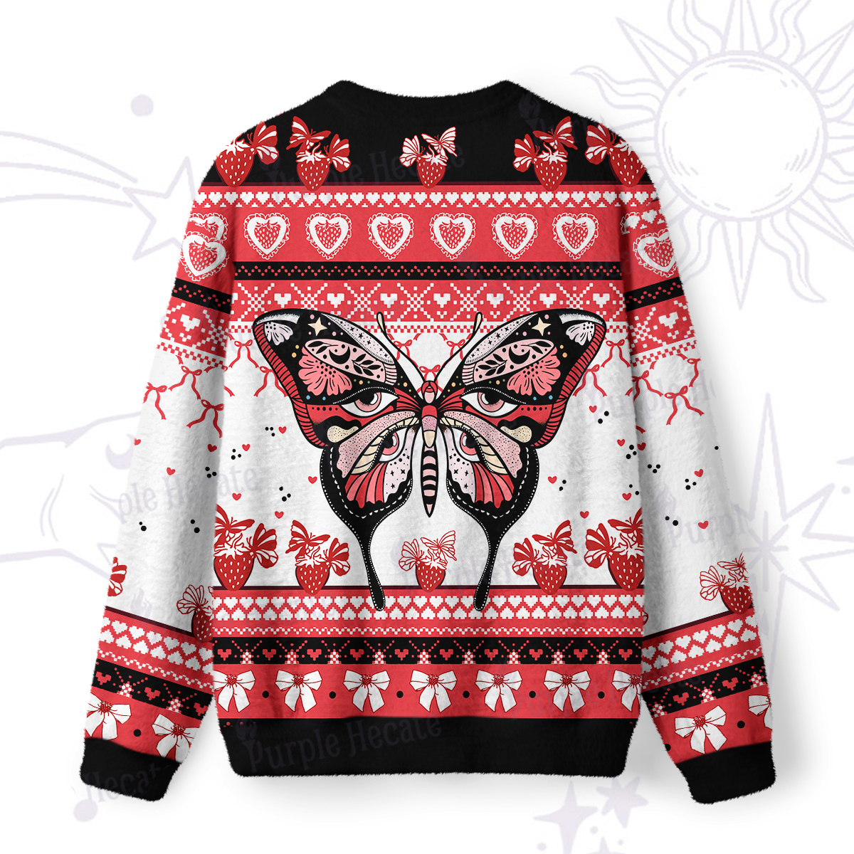 Purplehecate Wings of Fantasy Ugly Valentine Sweatshirt