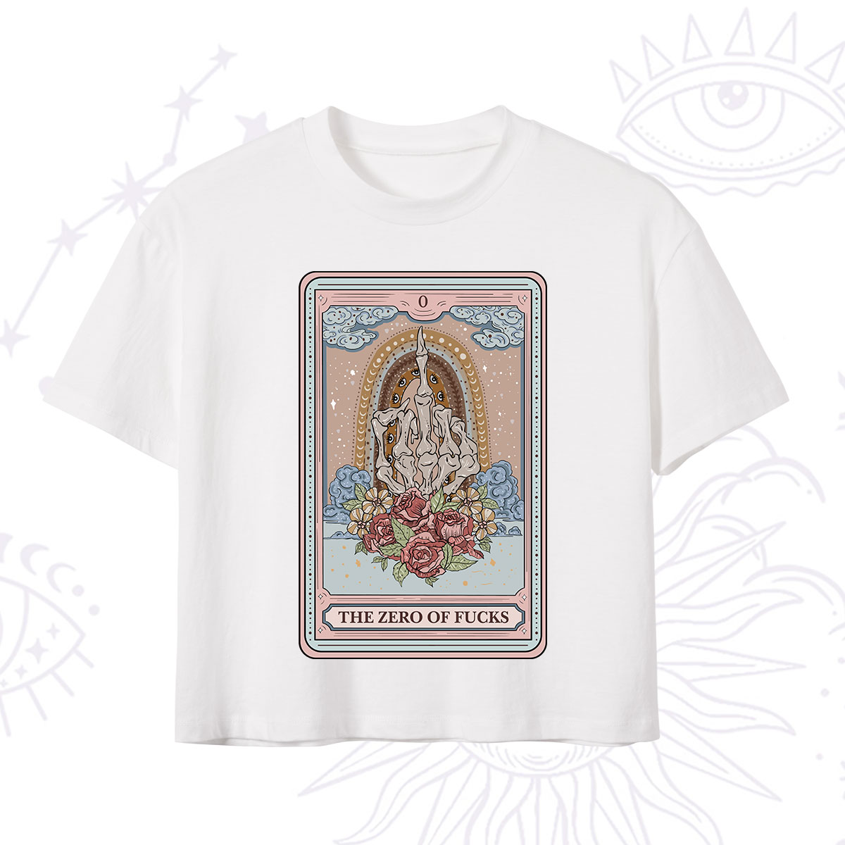 [Copy]Purplehecate The Nail Tech Life Tarot Crop T-Shirt