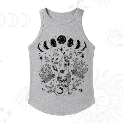Purplehecate Reach For The Moon Ribbed Tank Top