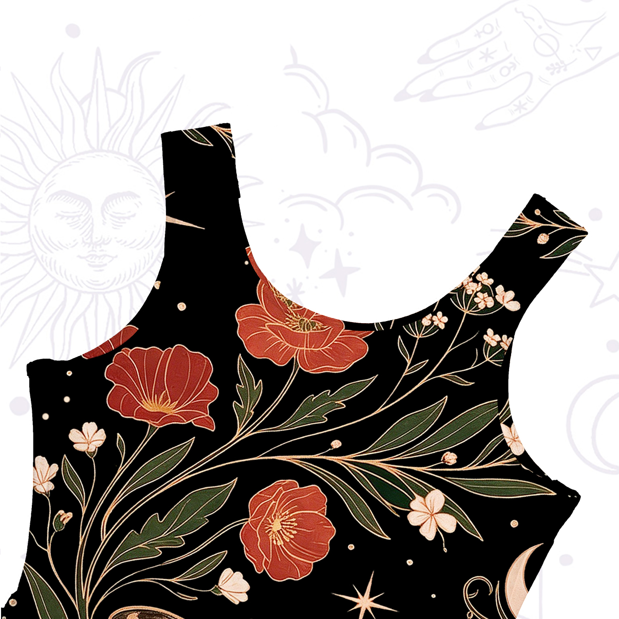 Purplehecate Death Moth Rebirth Mesh Maxi Tank Beach Dress