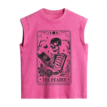 Purplehecate The Reader Tarot Card Vintage Washed Tank