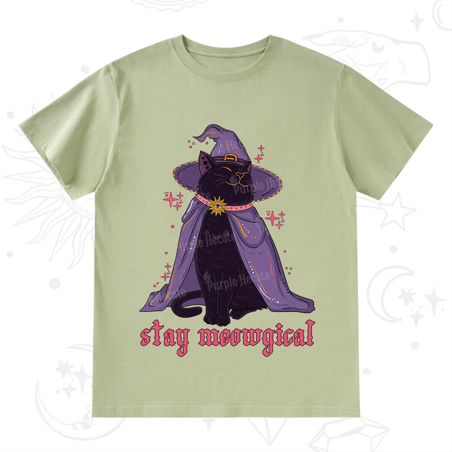 Purplehecate Stay Meowgical Cat T-Shirt