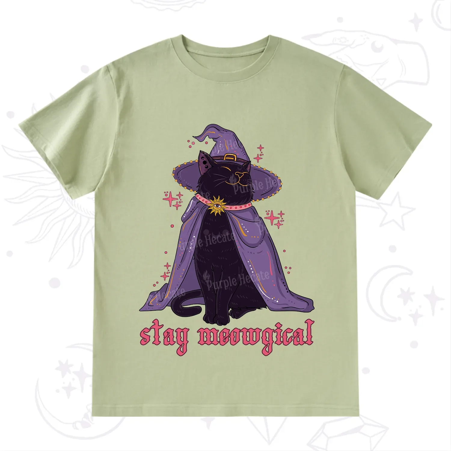 Purplehecate Stay Meowgical Cat T-Shirt