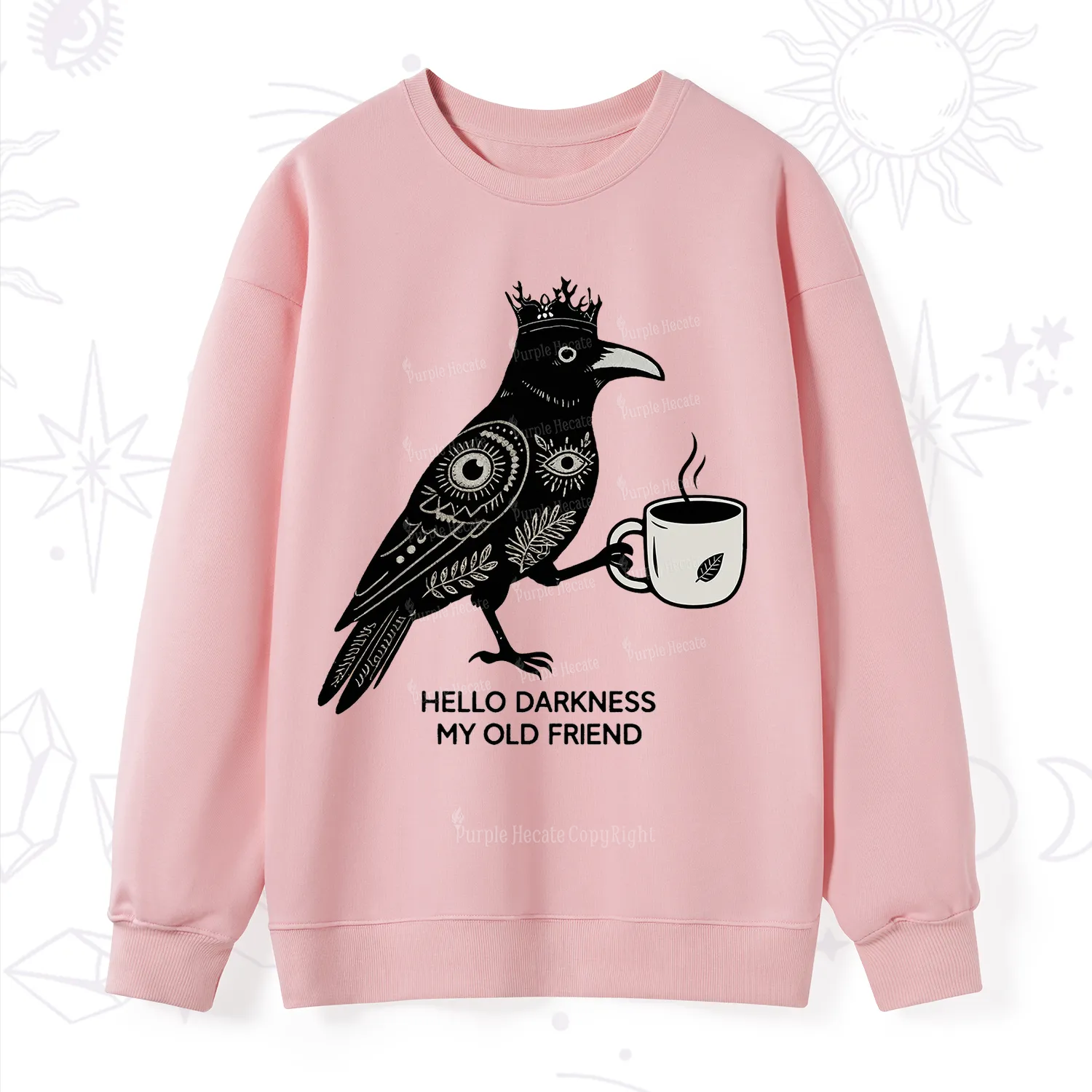 Purplehecate Hello Darkness My Old Friend Sweatshirt