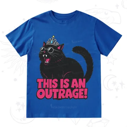 Purplehecate This is an outrage Princess Cat T-Shirt