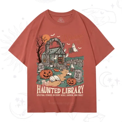 Purplehecate Welcome to the Haunted Library T-Shirt