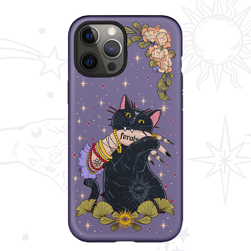 Purplehecate Feral Cat Phone Case