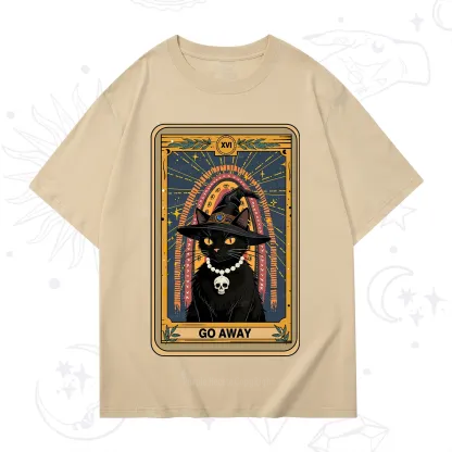 Purplehecate The Go Away Cat Tarot T-Shirt