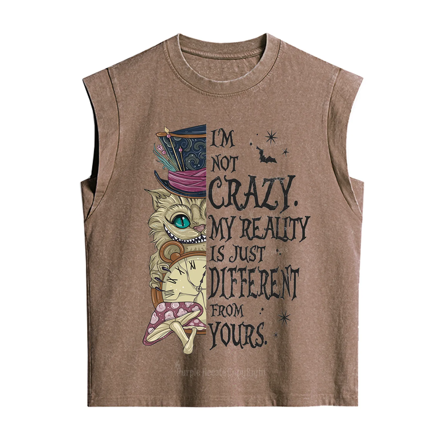 Purplehecate I'm Not Crazy My Reality Is Just Different From Vintage Washed Tank