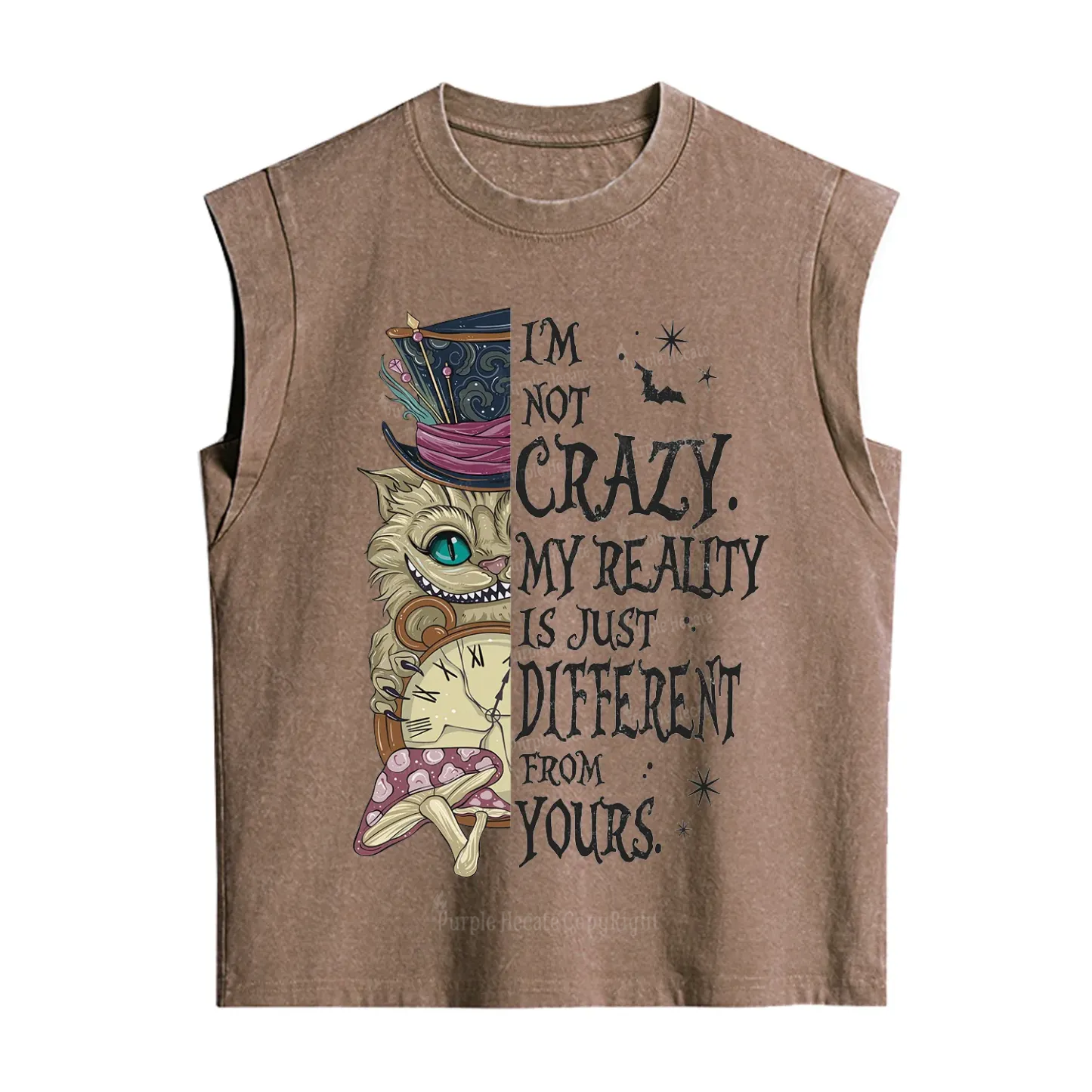 Purplehecate I'm Not Crazy My Reality Is Just Different From Vintage Washed Tank