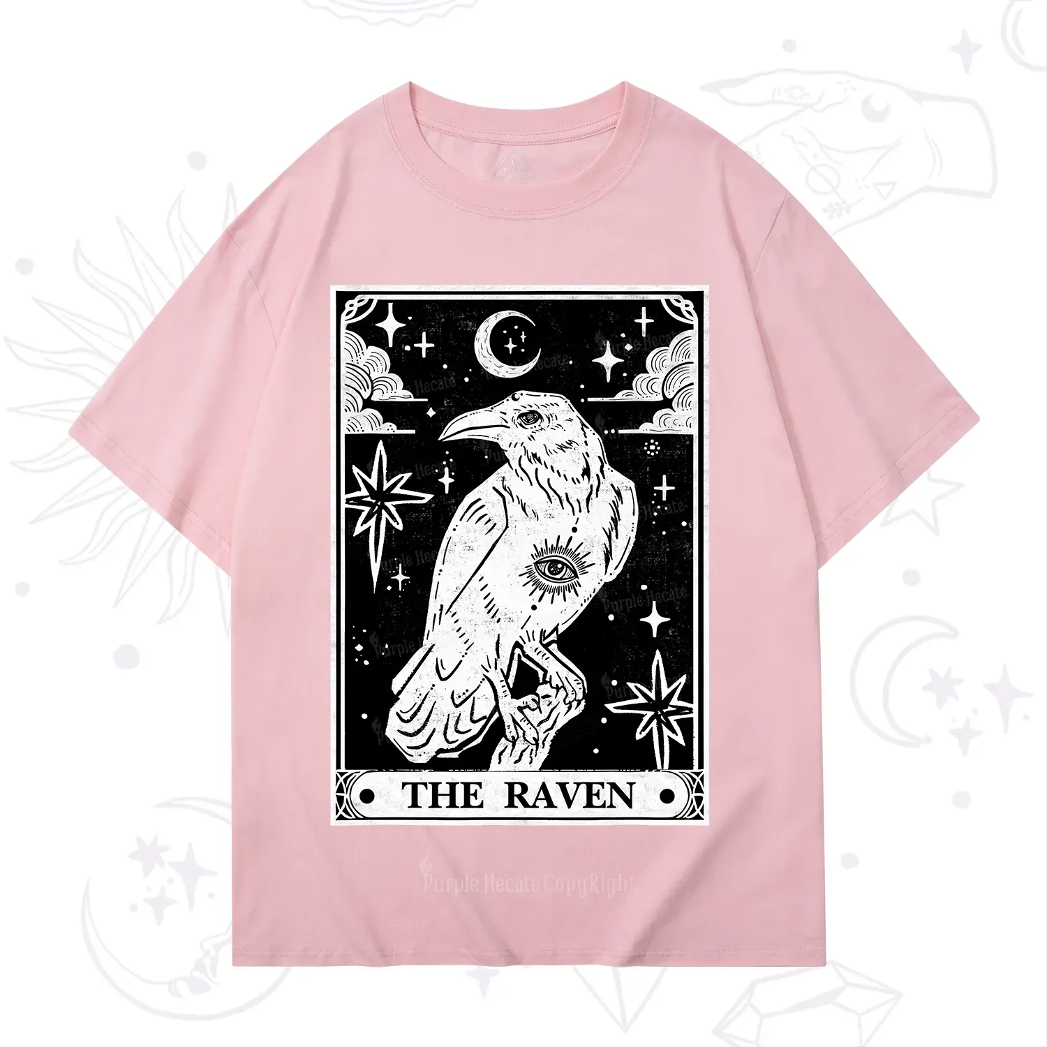 Purplehecate The Raven Tarot T-Shirt