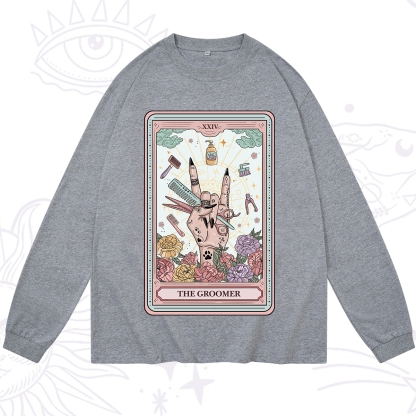 Purplehecate The Pet Groomer Tarot Card Long Sleeve T-Shirt