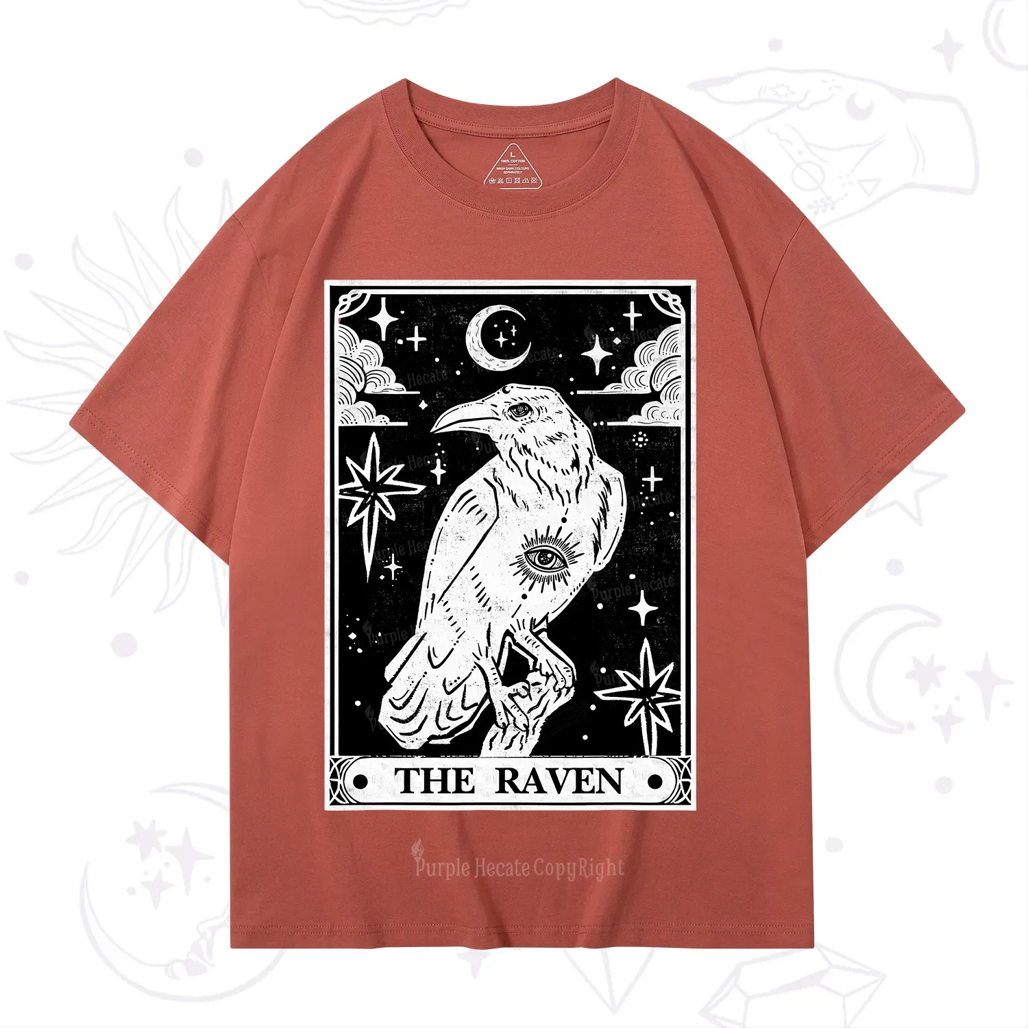 Purplehecate The Raven Tarot T-Shirt