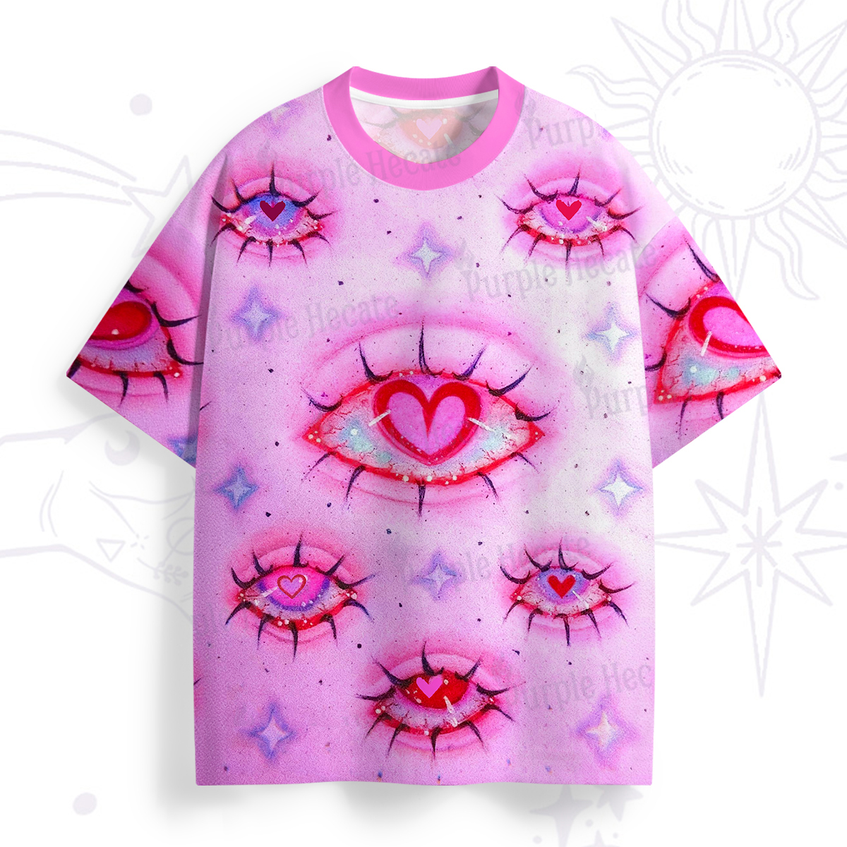Purplehecate Mystic Love-Eye All Over Print T-Shirt