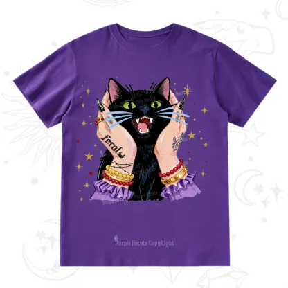 Purplehecate Feral Cat Magic T-Shirt