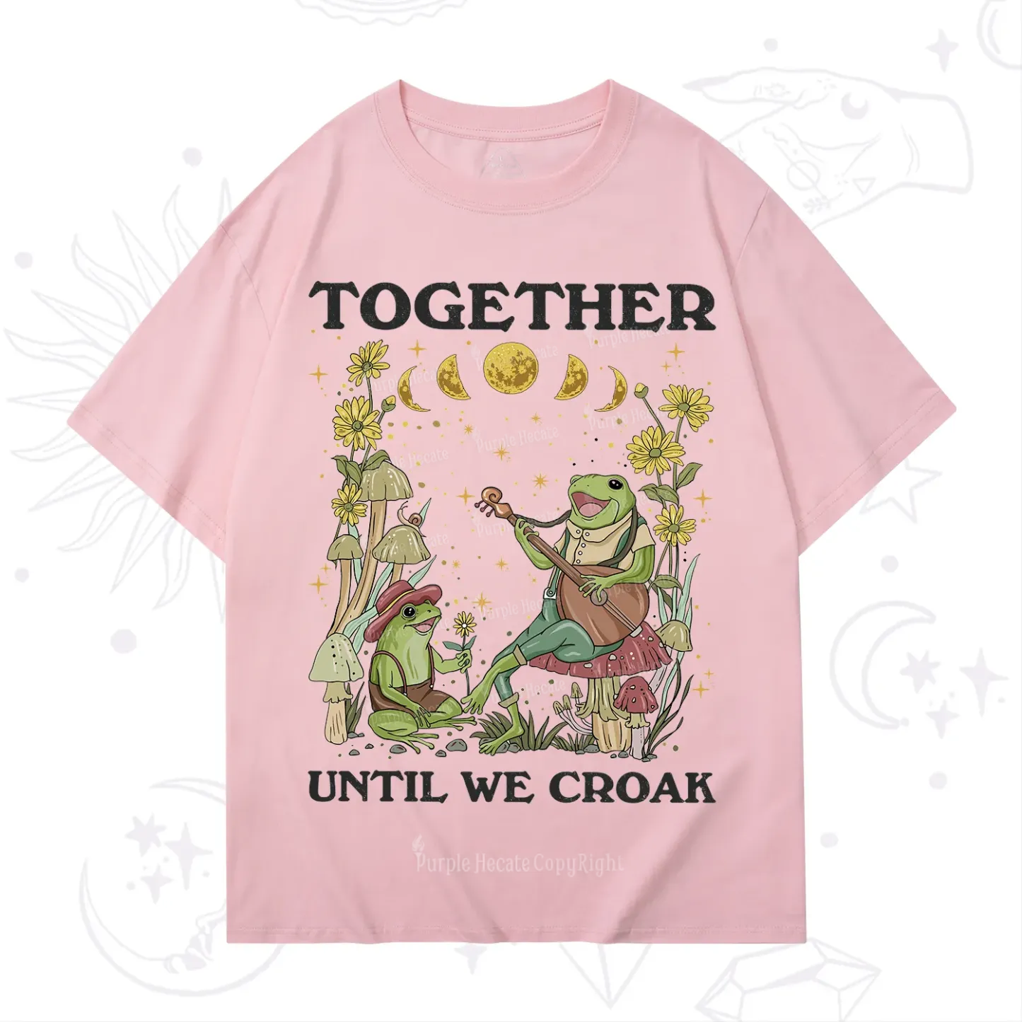 Purplehecate Together Until We Croak Frog T-Shirt