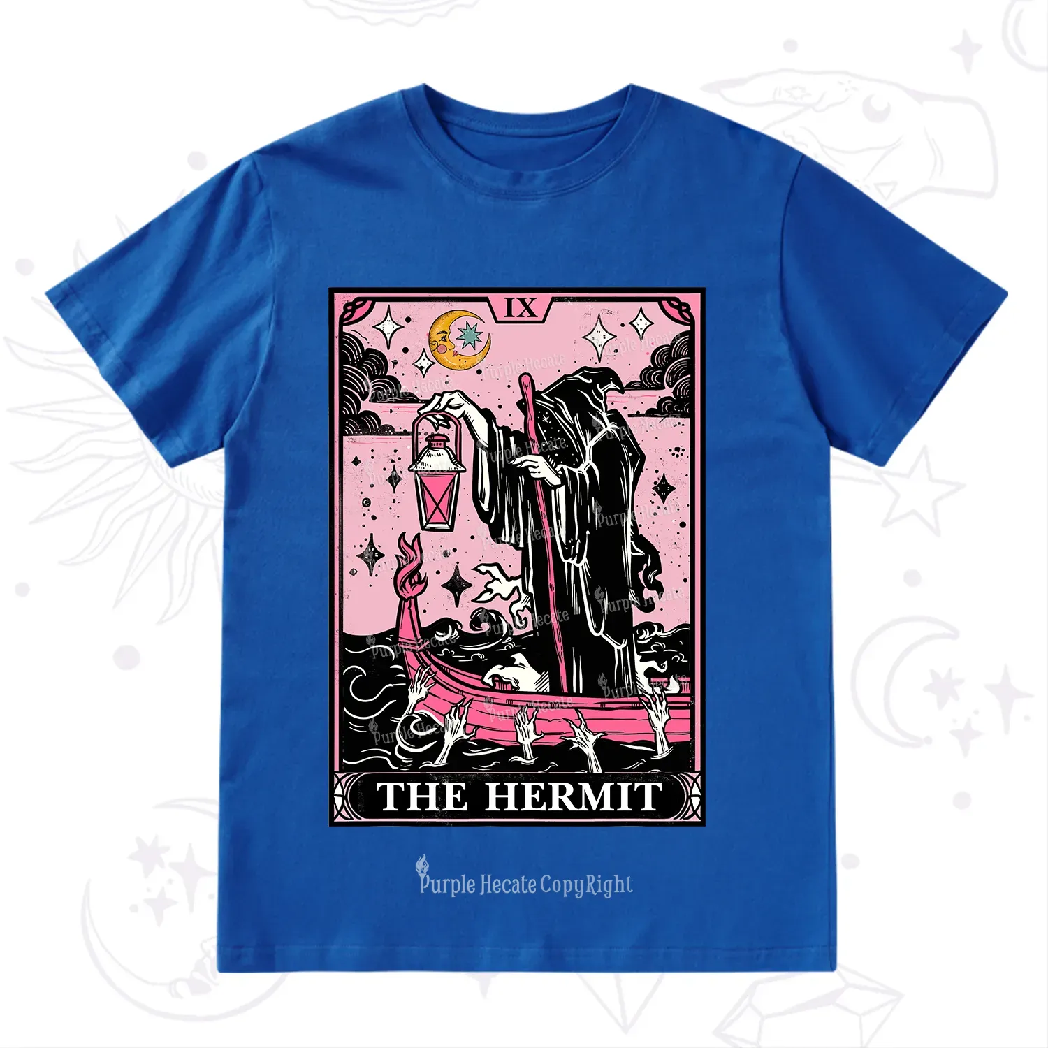 Purplehecate The Hermit Tarot Card T-Shirt