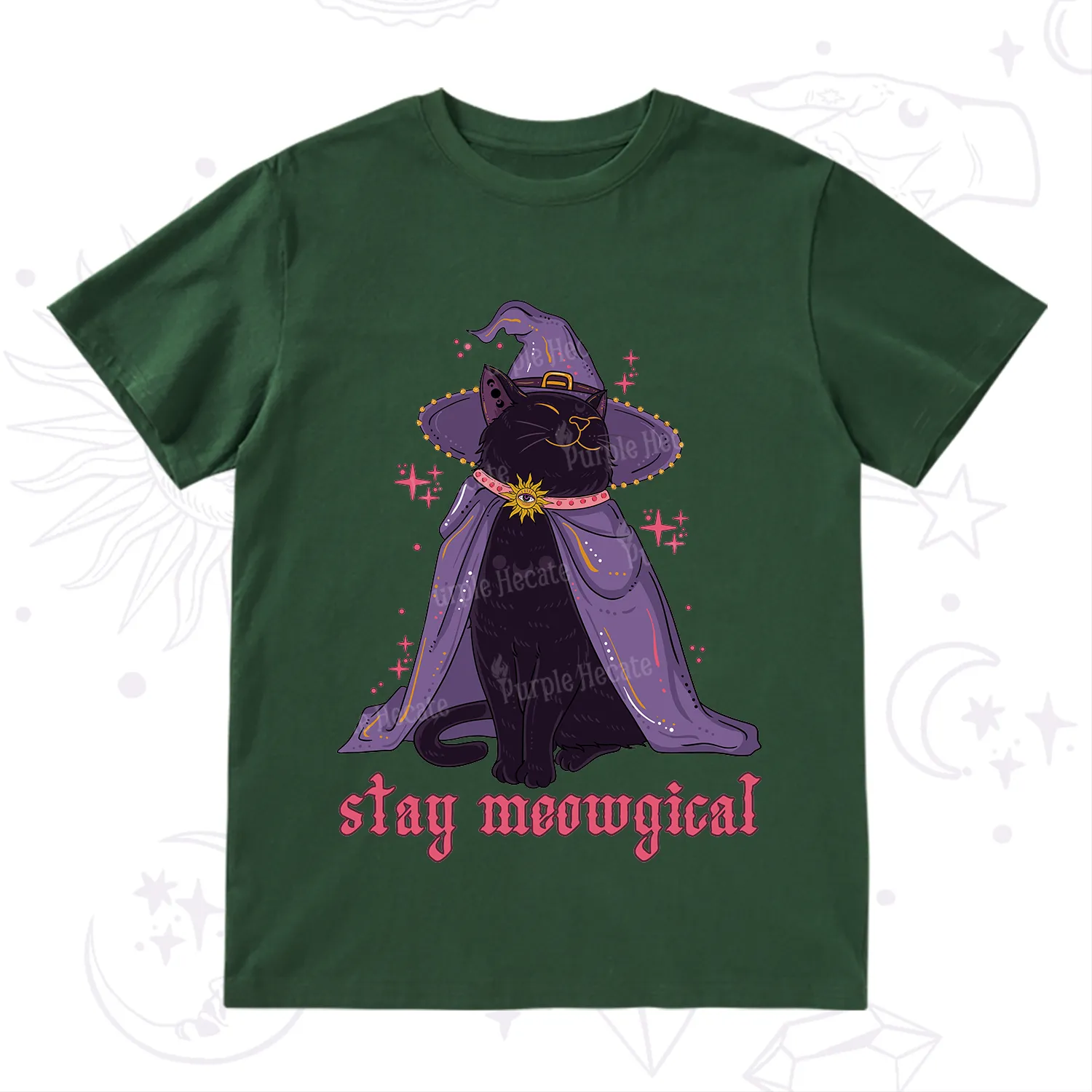 Purplehecate Stay Meowgical Cat T-Shirt