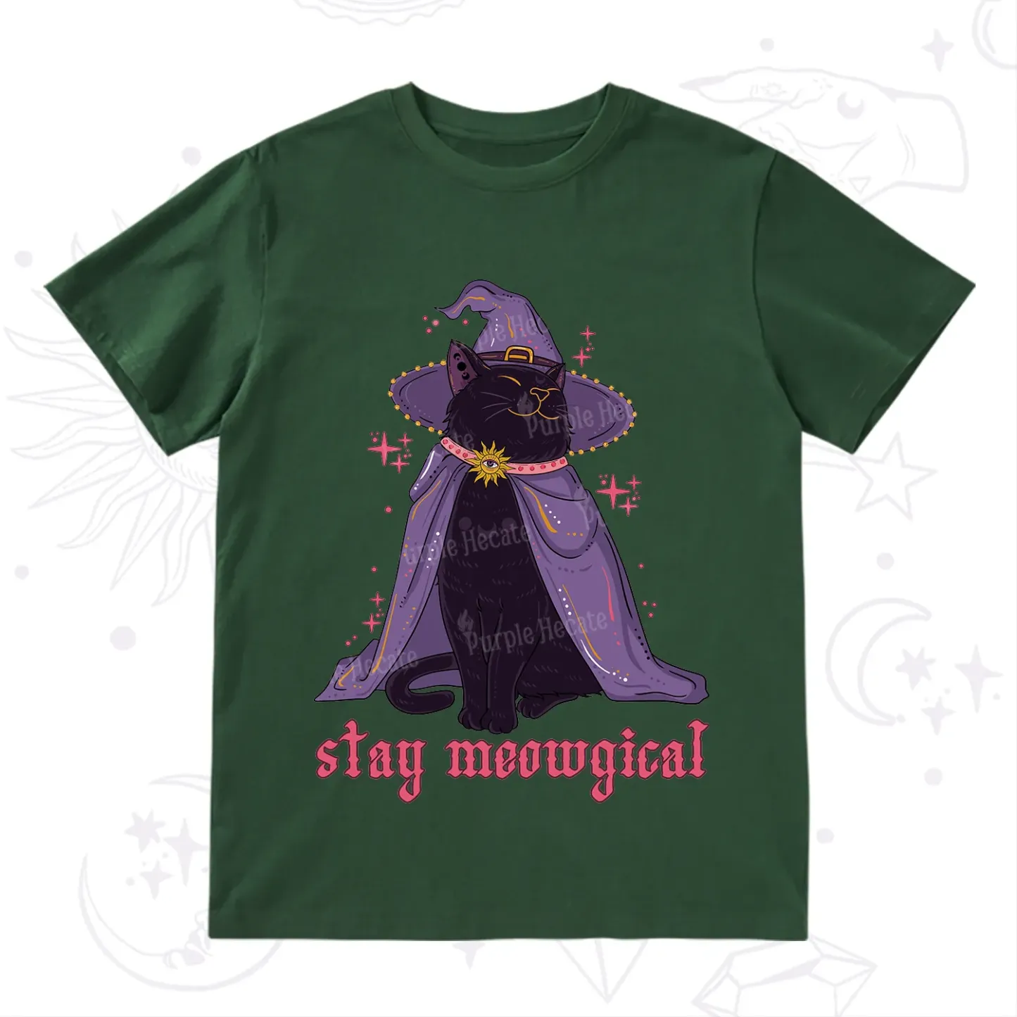 Purplehecate Stay Meowgical Cat T-Shirt