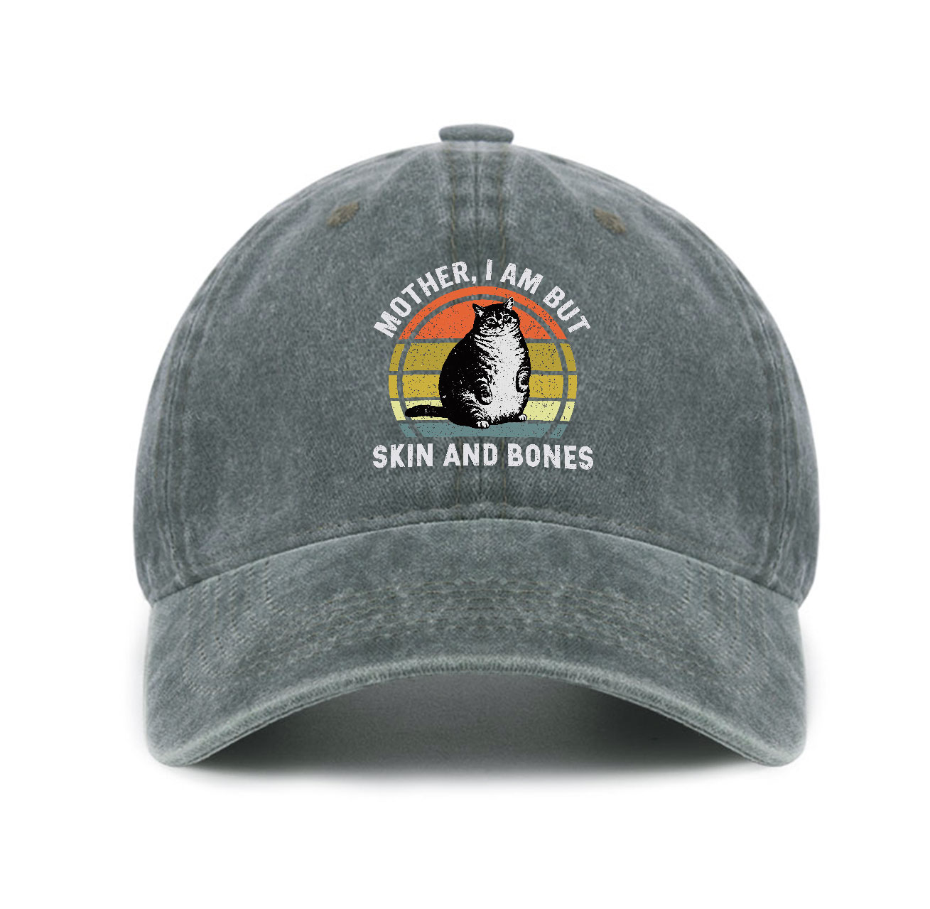 Purplehecate Mother I Am But Skin And Bones Funny Cat Baseball Cap