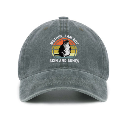Purplehecate Mother I Am But Skin And Bones Funny Cat Baseball Cap