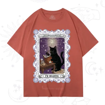 Purplehecate The Reading Cat Tarot T-Shirt
