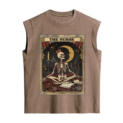 Purplehecate The Nurse Tarot Card Vintage Washed Tank